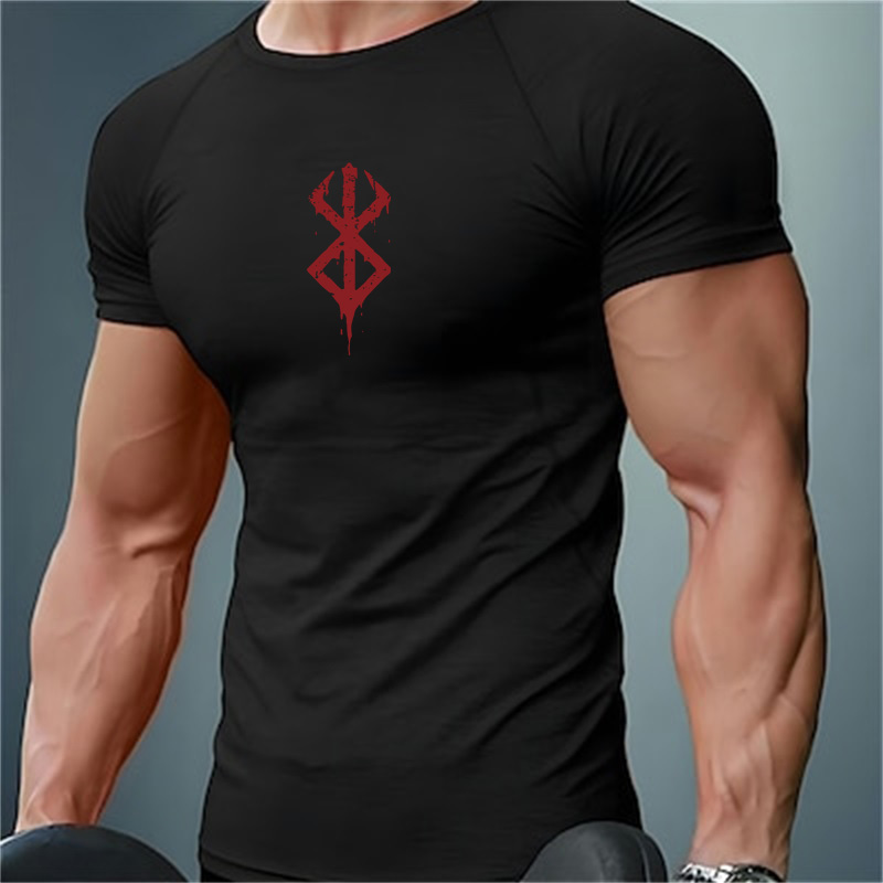 Rash Guard - قمصان ضاغطة مطبوعة للرجال، قمصان صيفية