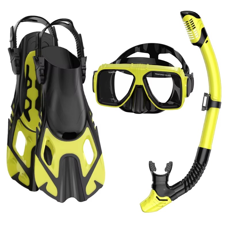 Snorkel Set - طقم غوص احترافي من 3 قطع: