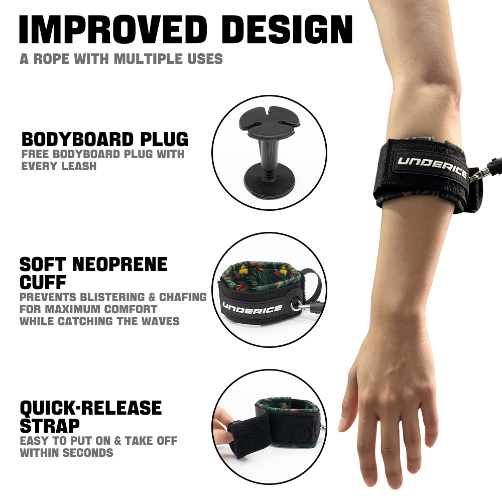 حبل أمان للسبورفبورد من مادة T - مراجعة Surfboard Leash وسعره