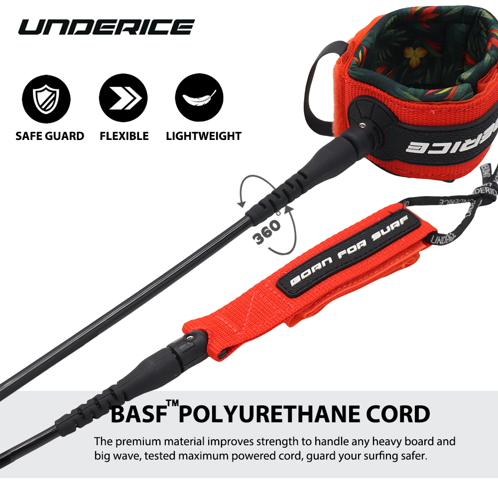 حبل أمان لوح التزلج على الماء  - مراجعة Surfboard Leash وسعره