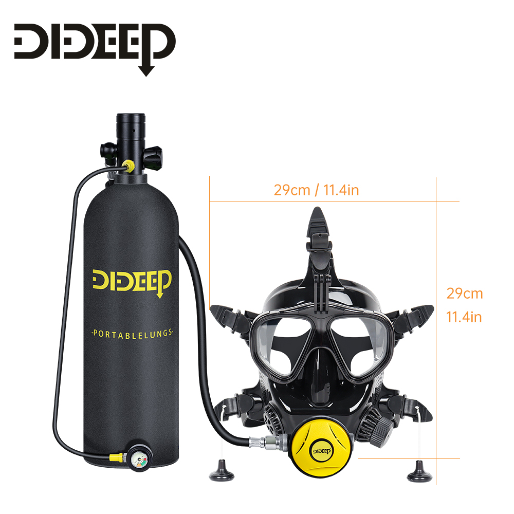 خزان هواء محمول للغوص تحت الما - مراجعة Diving Mask وسعره