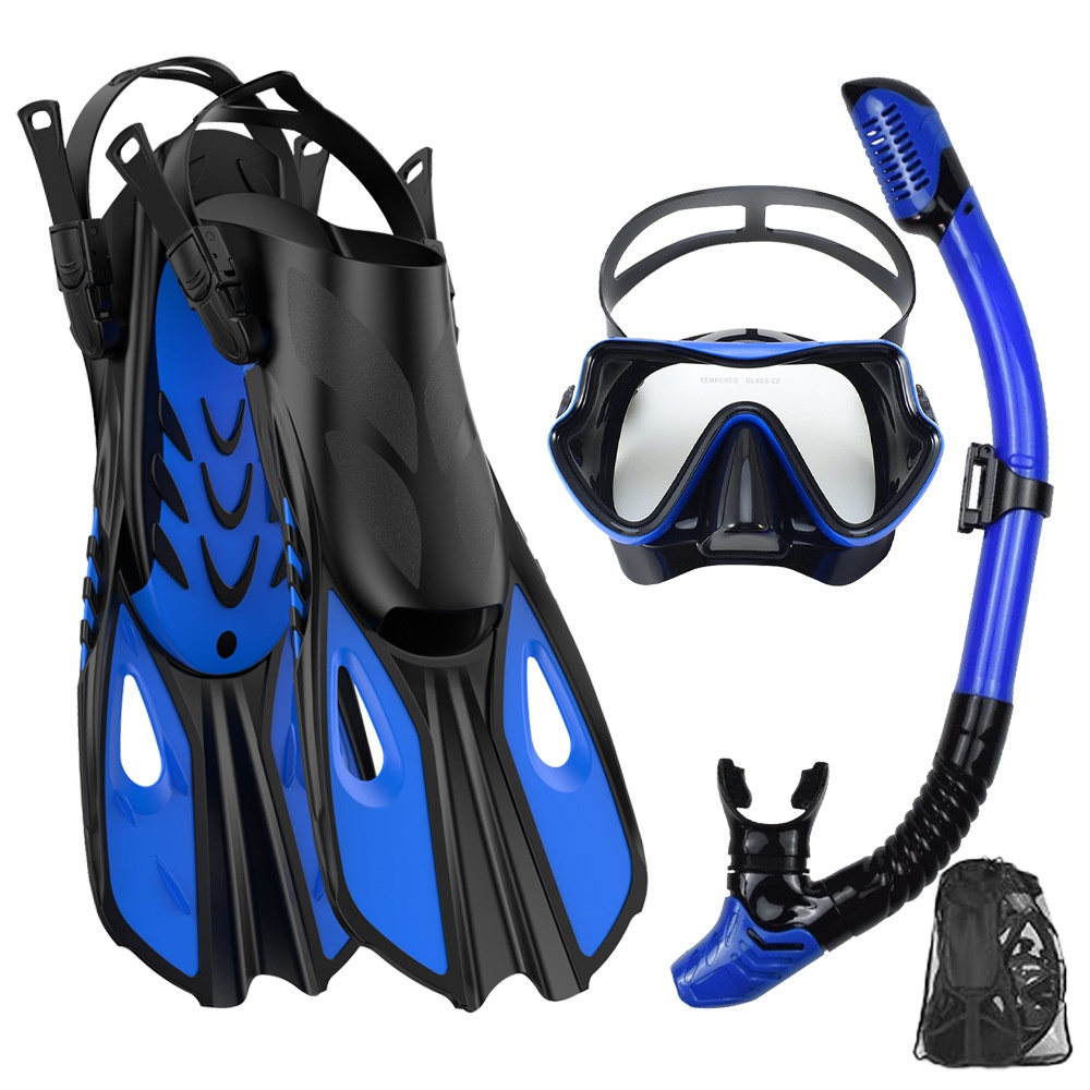 طقم غوص وسباحة: قناع غوص وغصّة - مراجعة Diving Mask وسعره