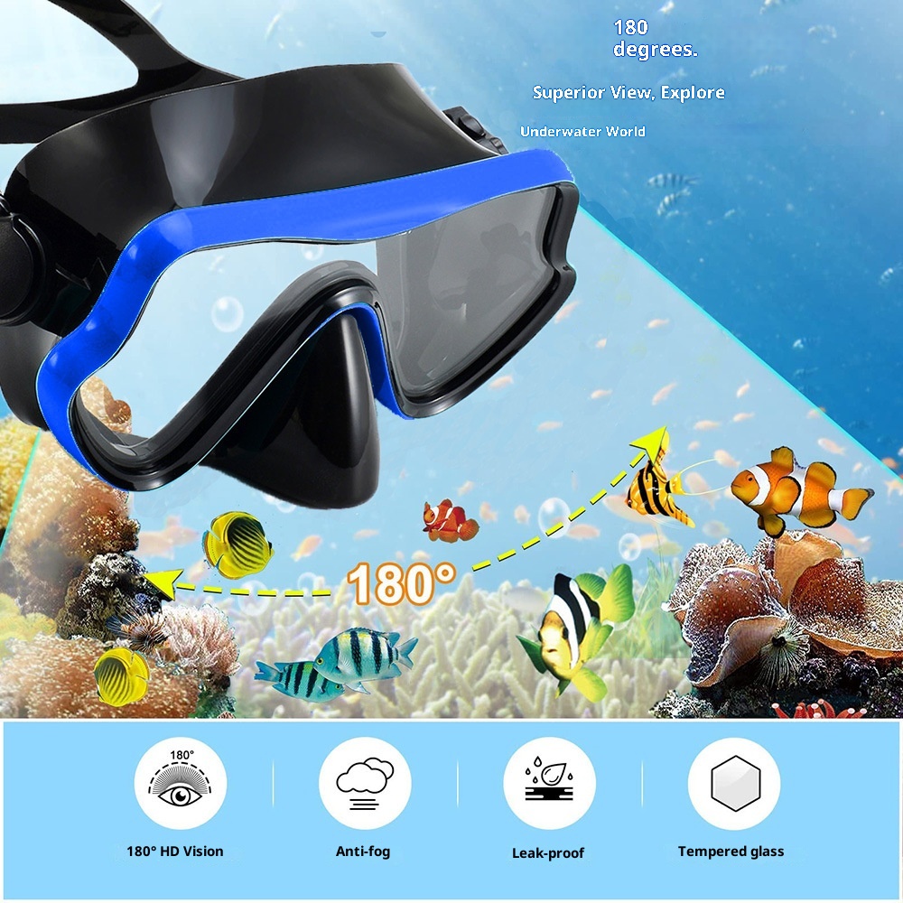 طقم غوص وسباحة: قناع غوص وغصّة - مراجعة Diving Mask وسعره